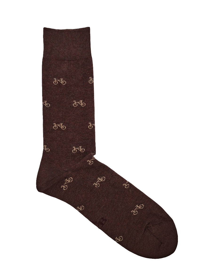 CALCETINES BICICLETAS MARRÓN