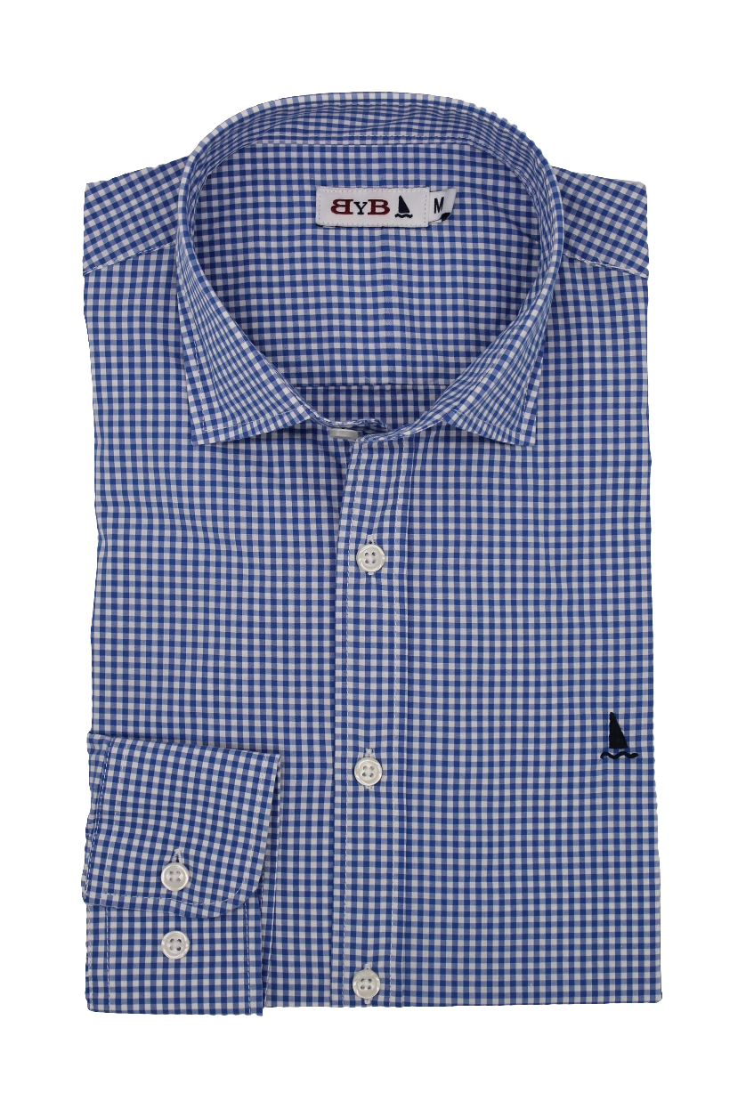 CAMISA CUADRO VICHY AZULÓN