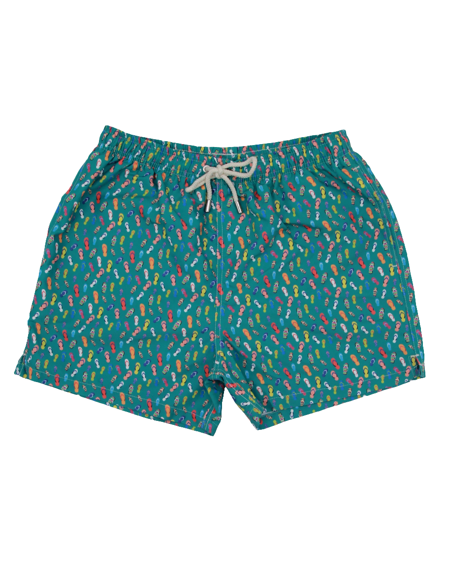 LIGHT BLUE OCTOPI SWIMSUIT WITH NAVY BACKGROUND