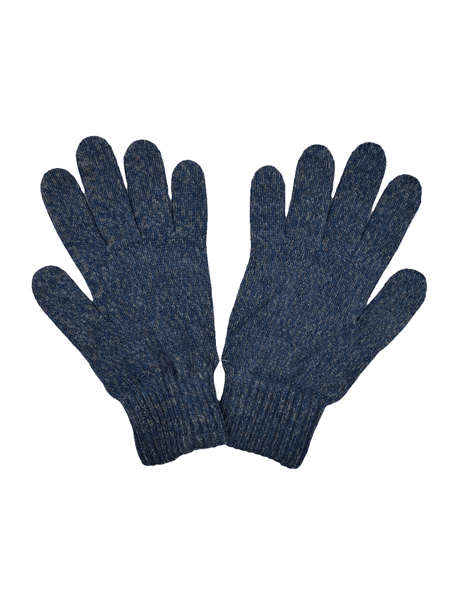 GUANTES JASPEADOS AZUL -GRIS