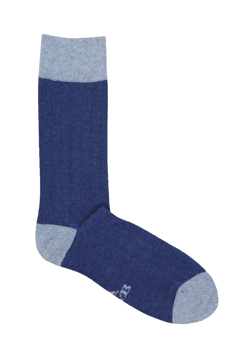 CALCETINES CANALÉ AZUL MARINO - GRIS