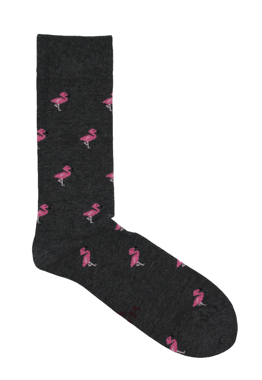 CALCETINES FLAMENCOS GRIS OSCURO