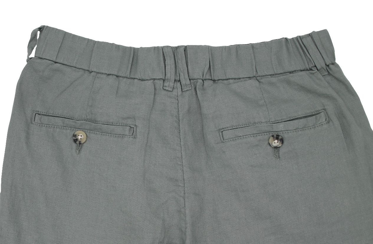 GREEN BERMUDA LINEN