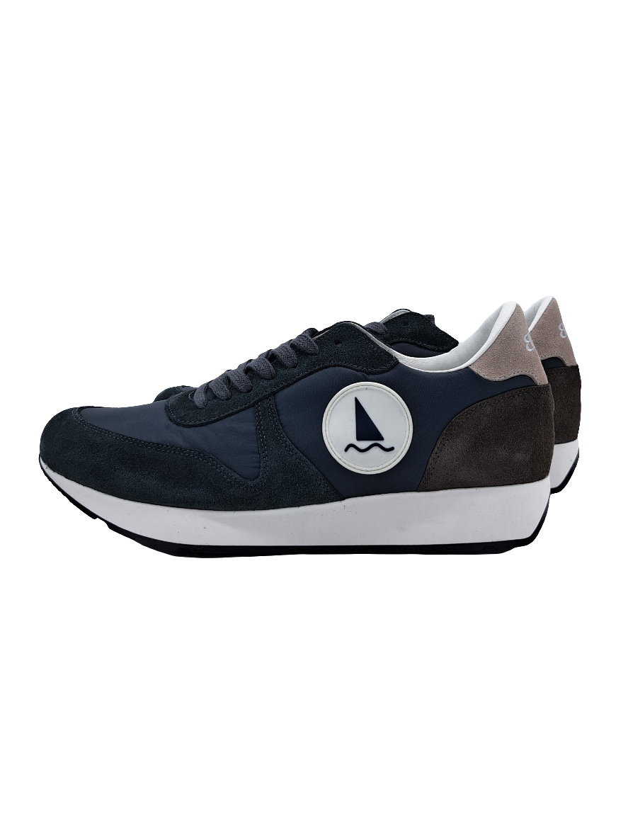 NAVY BLUE T-SHIRT EMBROIDERED LOGO