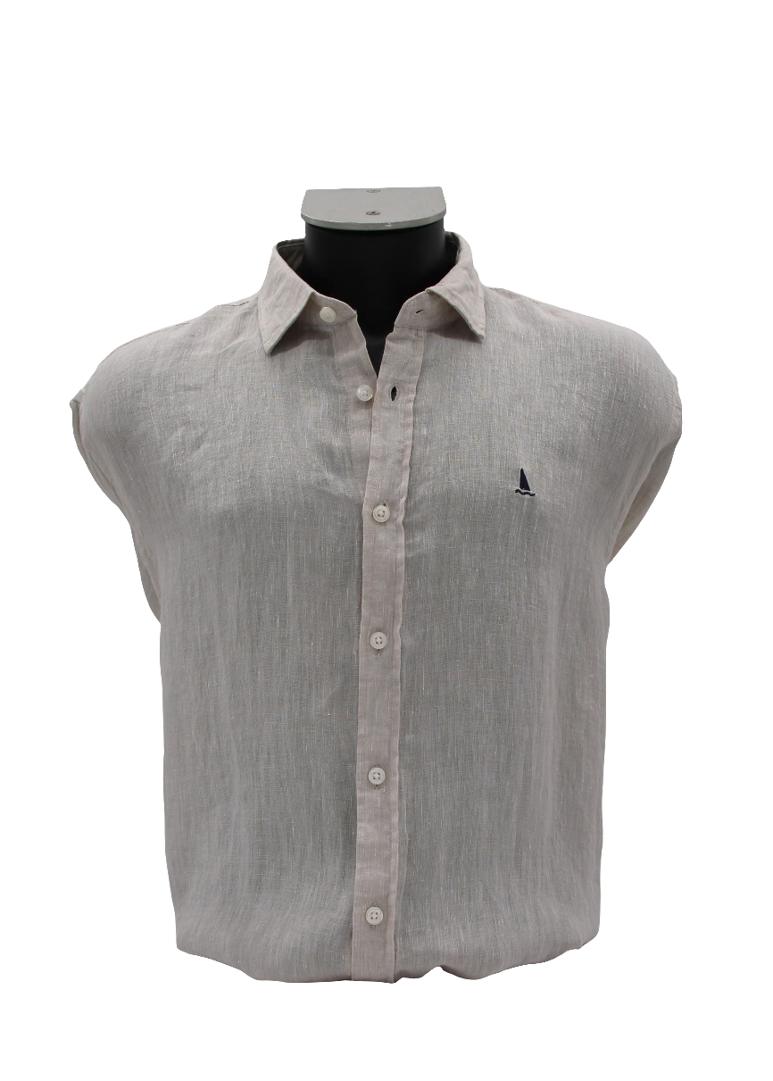 CAMISA LINO BEIGE