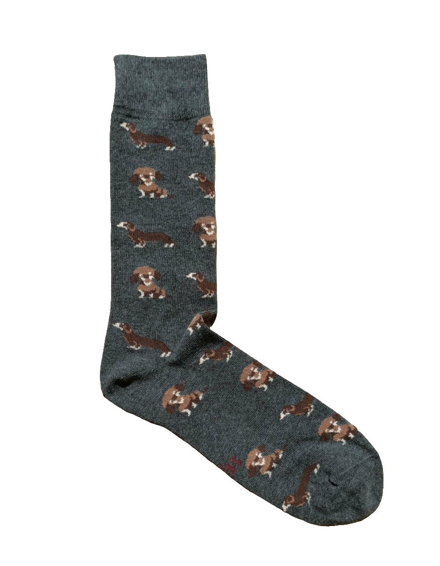 CALCETINES TECKEL GRIS OSCURO