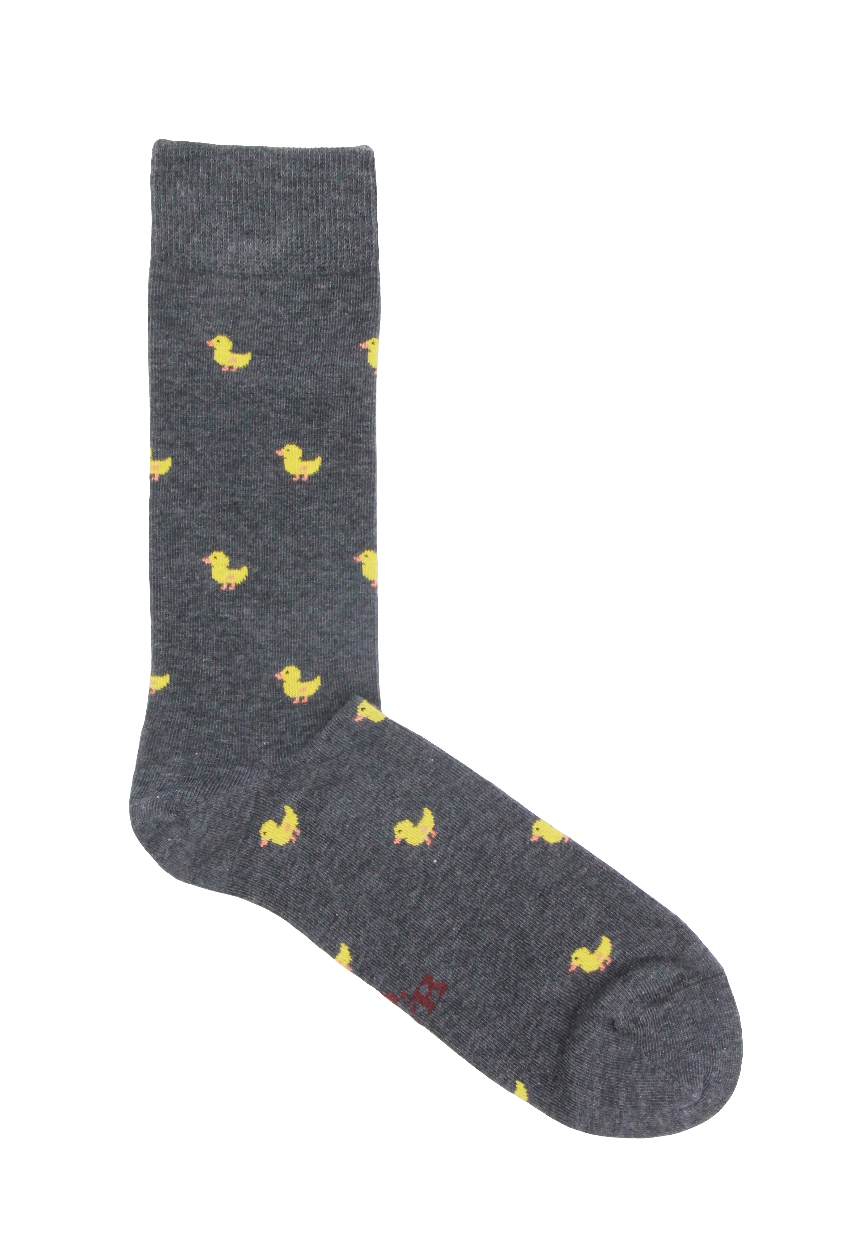 CALCETINES POLLITOS GRIS OSCURO