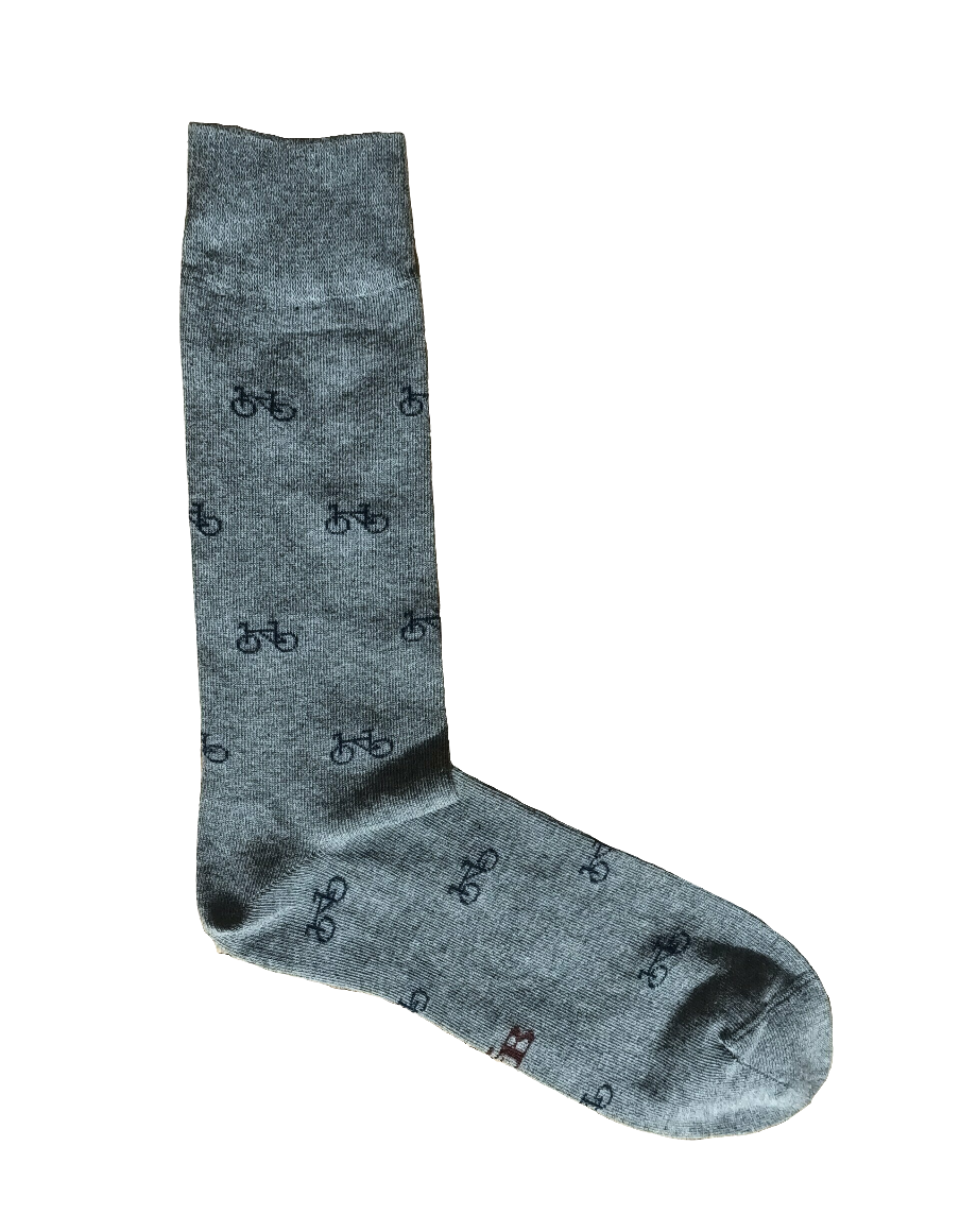 CALCETINES BICICLETA GRIS