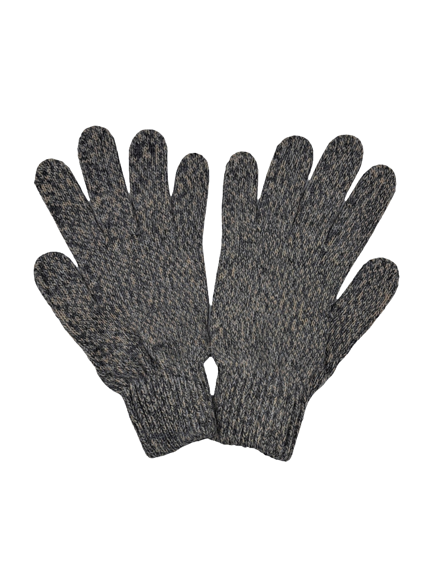 GUANTES JASPEADOS GRIS - BEIGE
