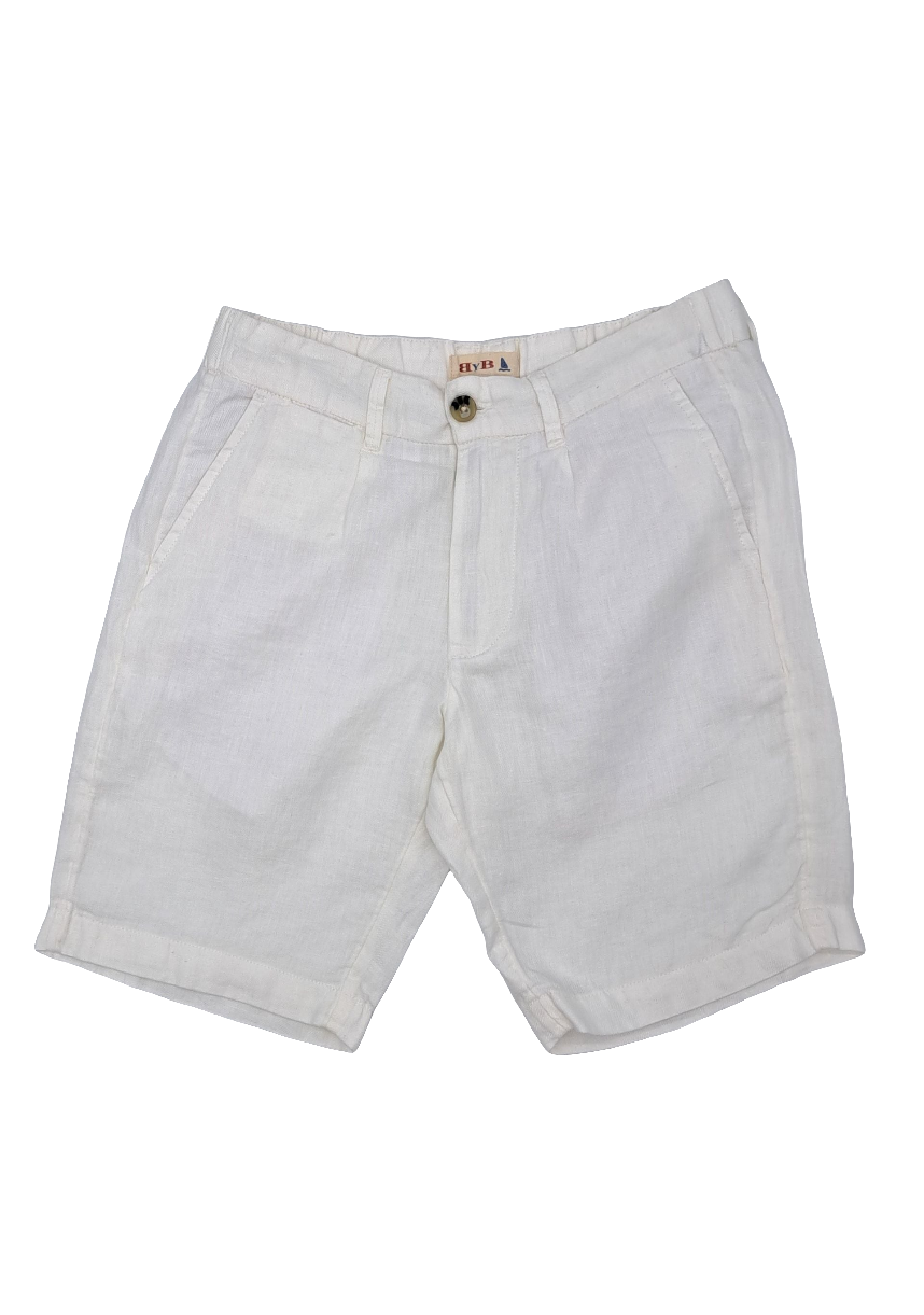 WHITE LINEN BERMUDA
