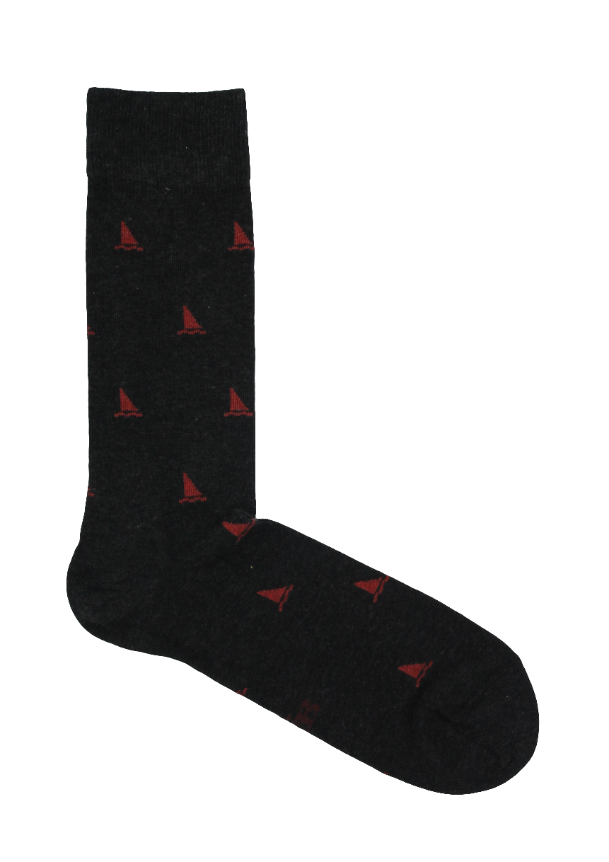 CALCETINES LOGO MARENGO-ROJO