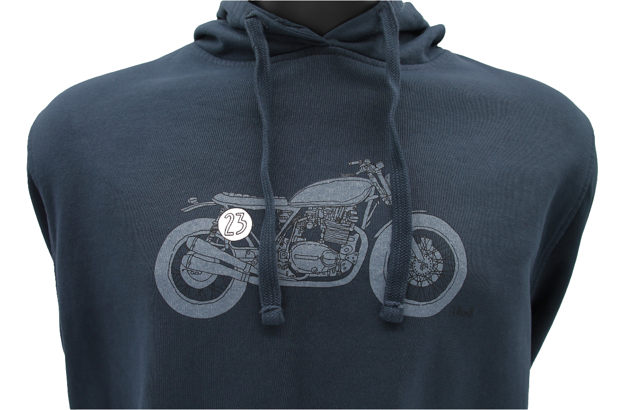 NAVY BLUE T-SHIRT EMBROIDERED LOGO
