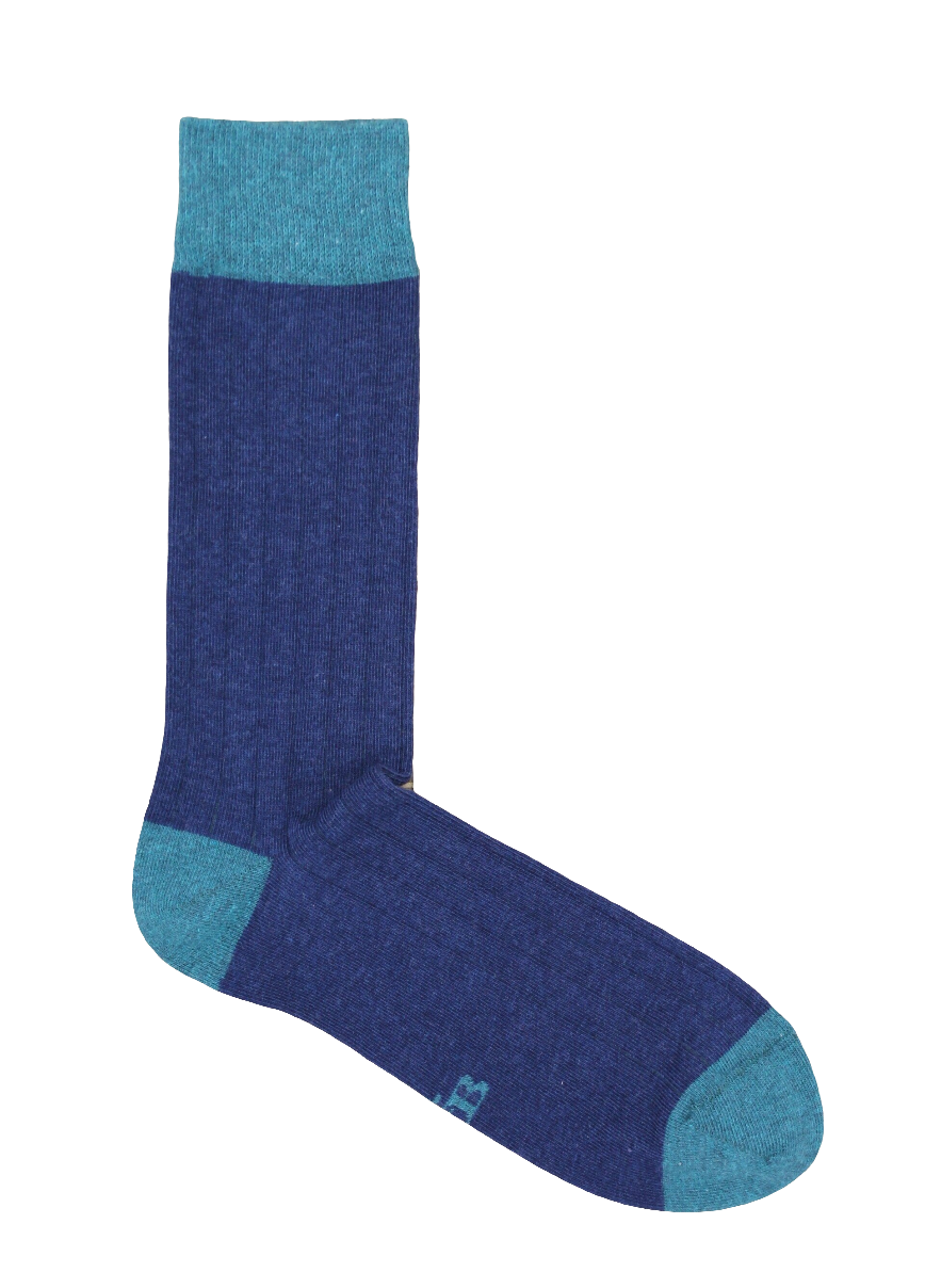 CALCETINES CANALÉ AZUL MARINO - VERDE