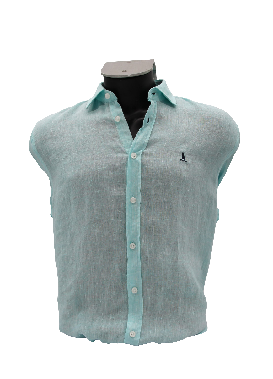 CAMISA LINO AZUL CIELO