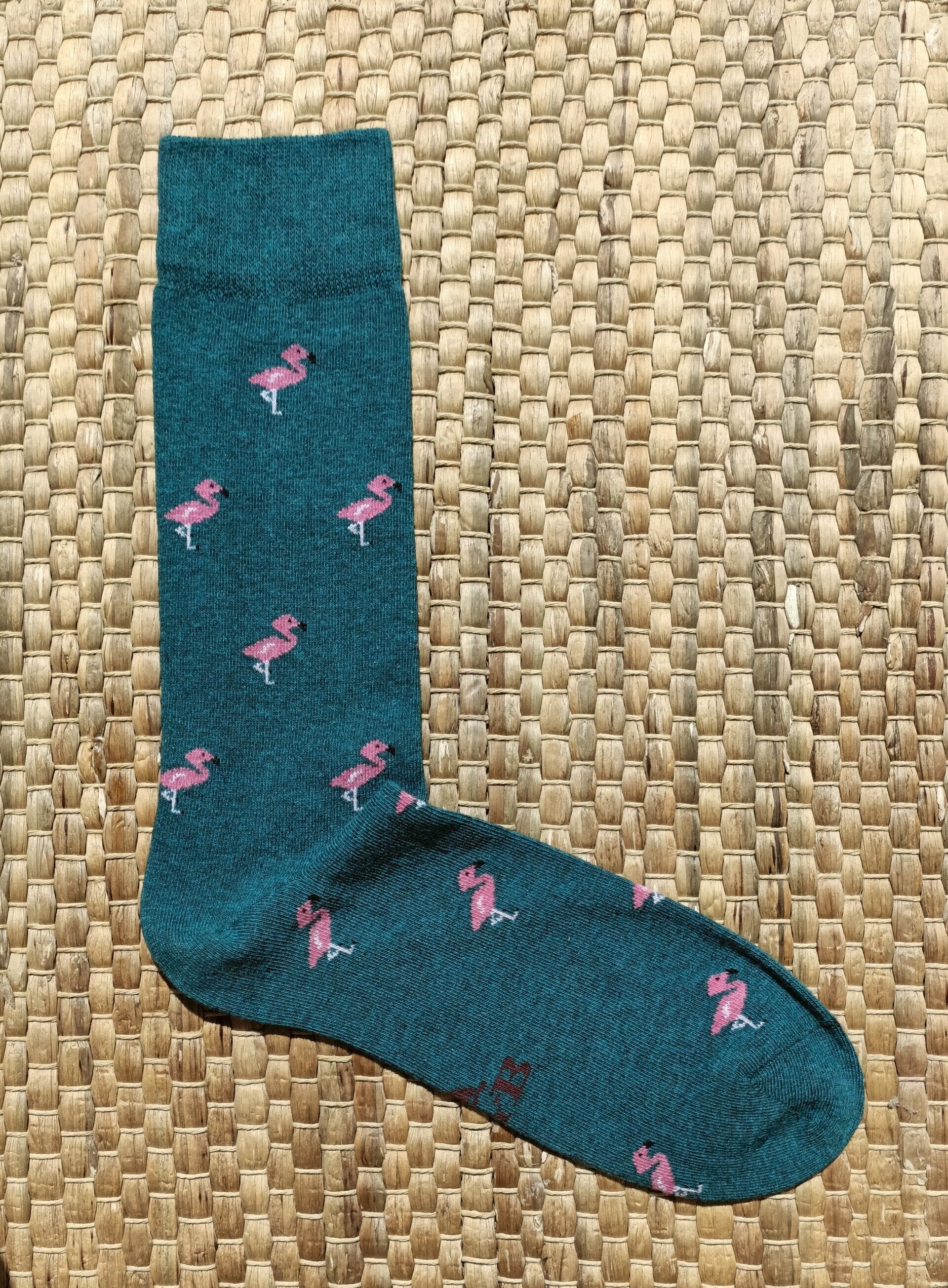 GREEN FLAMINGO SOCKS B2B