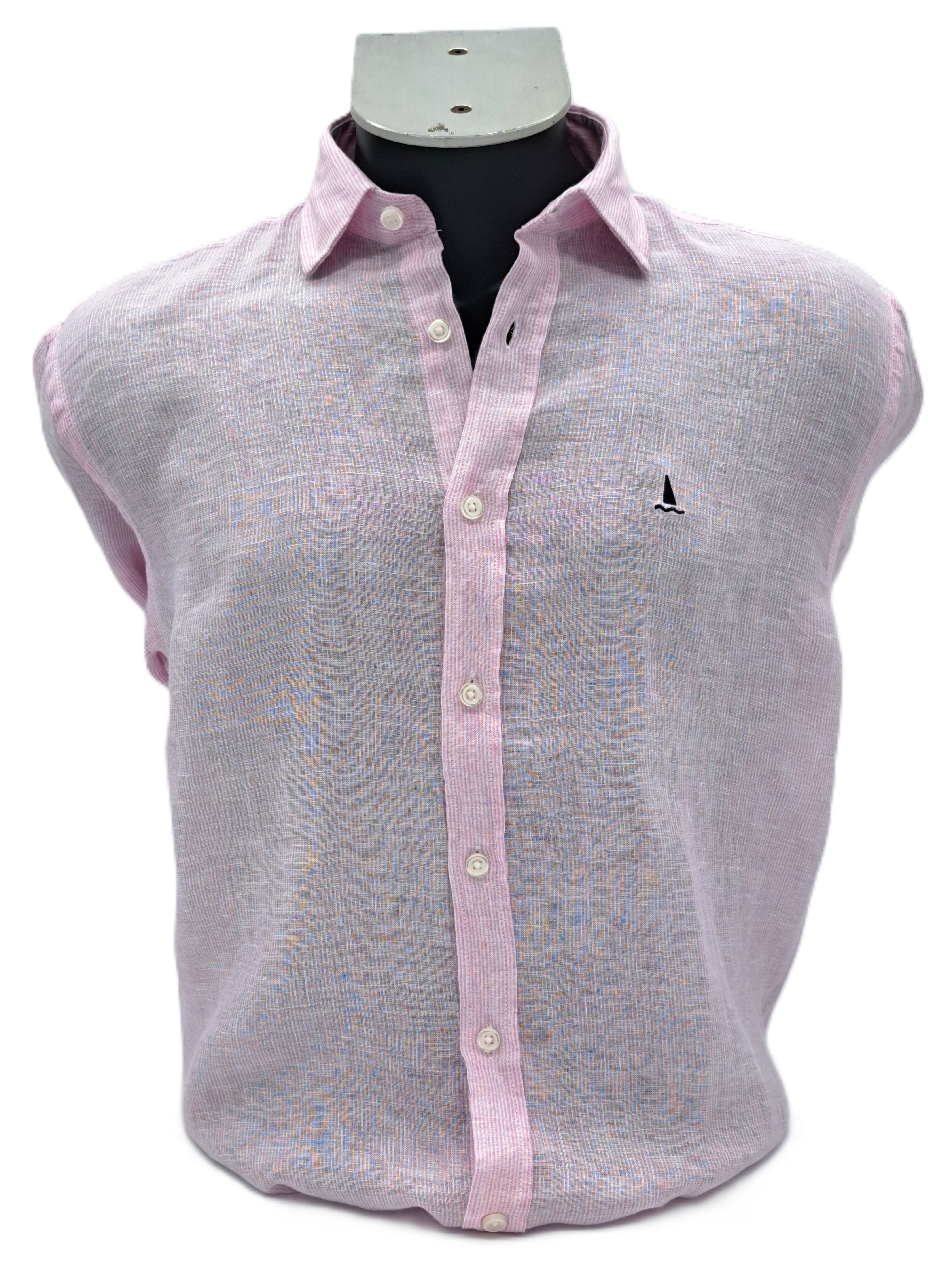 CAMISA MILRAYAS ROSAS Y BLANCAS