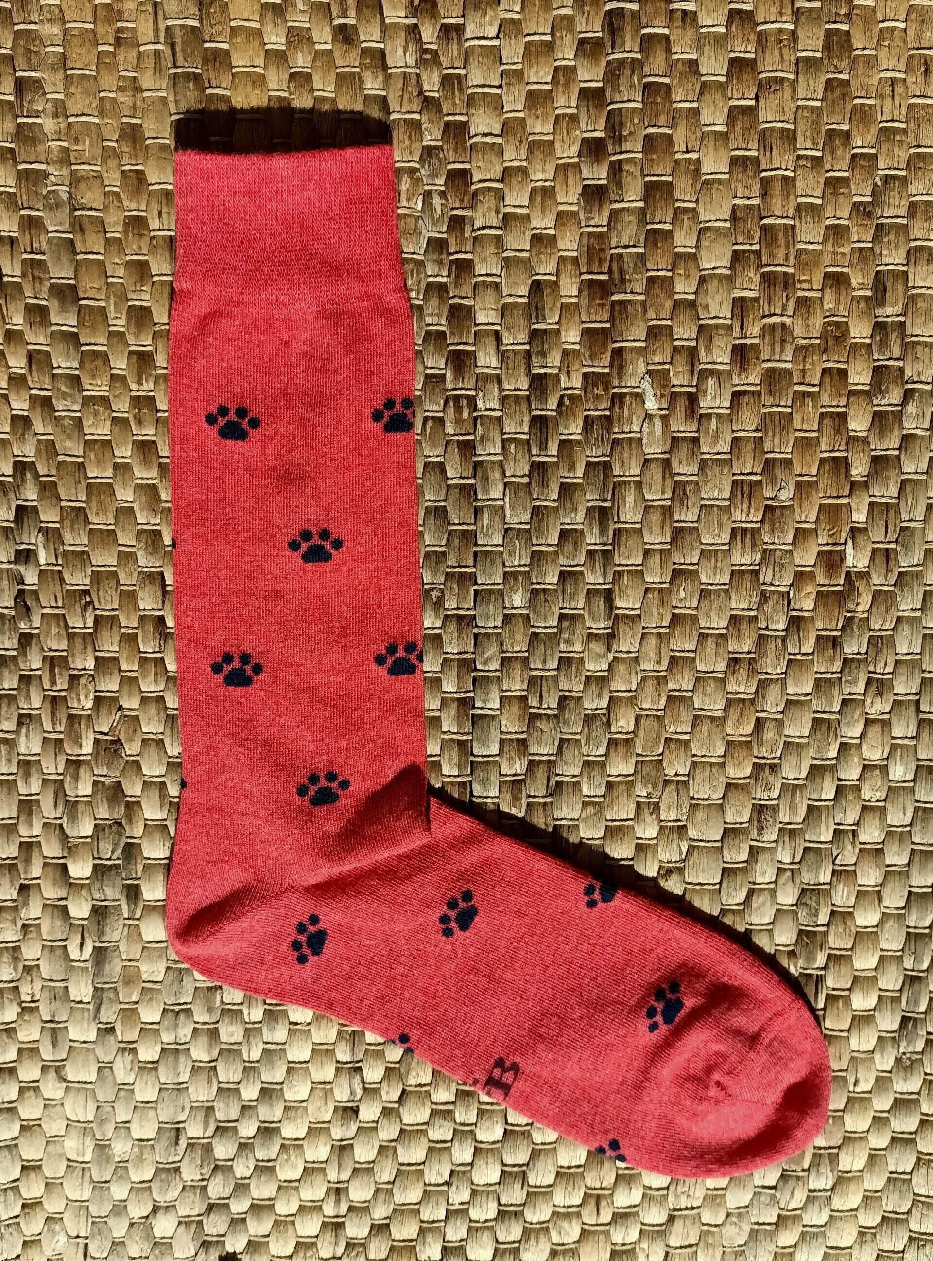 CORAL FOOTPRINT SOCKS B2B