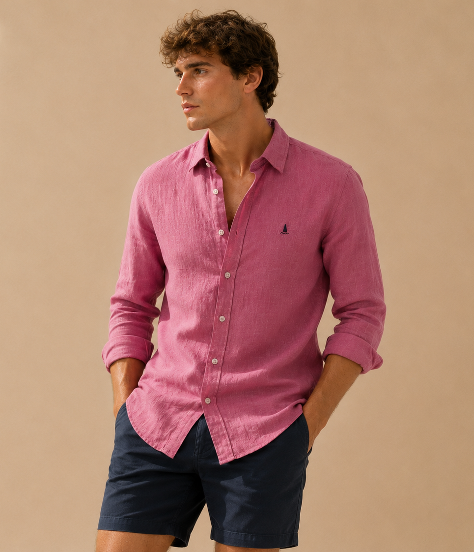 CAMISA LINO BUGANVILLA