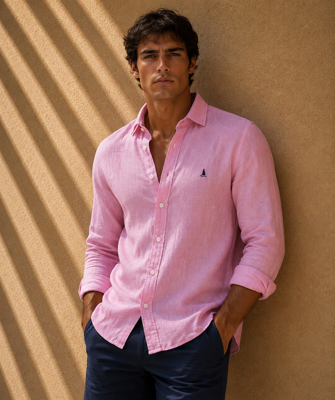 CAMISA LINO ROSA