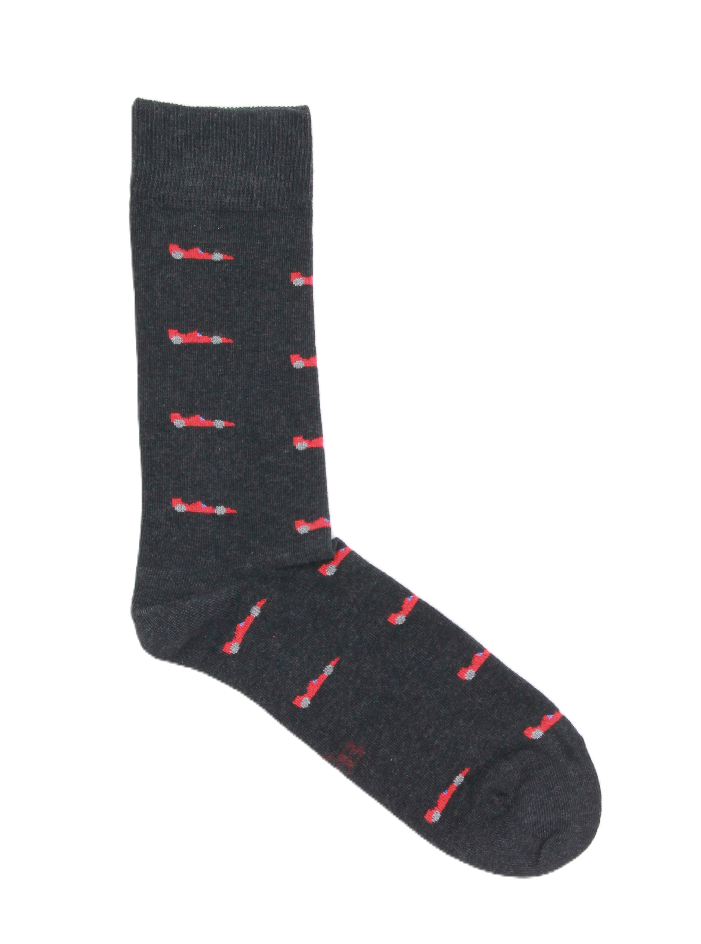 CALCETINES FÓRMULA 1 GRIS MARENGO - ROJO