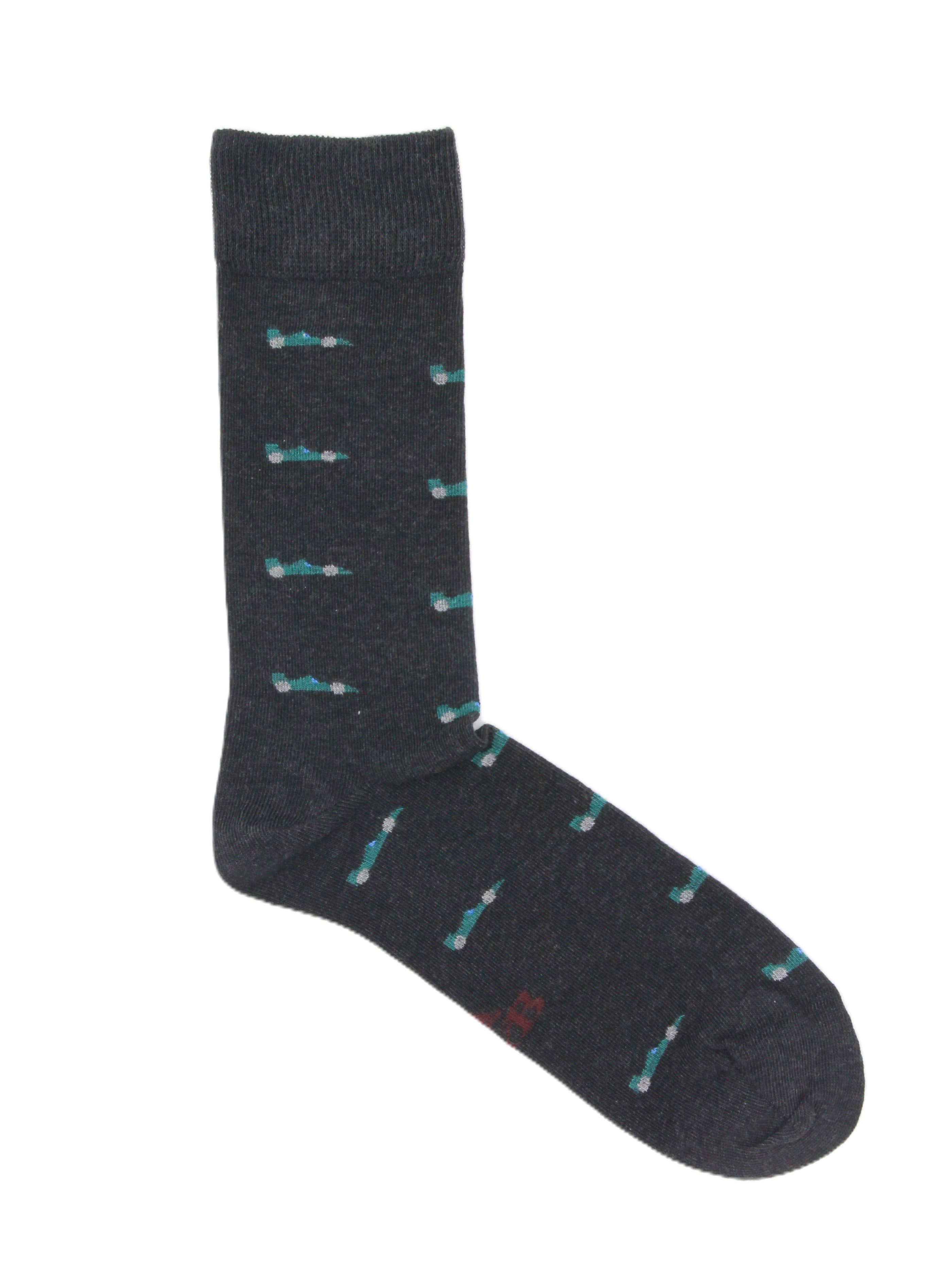 CALCETINES FÓRMULA 1 GRIS MARENGO - VERDE
