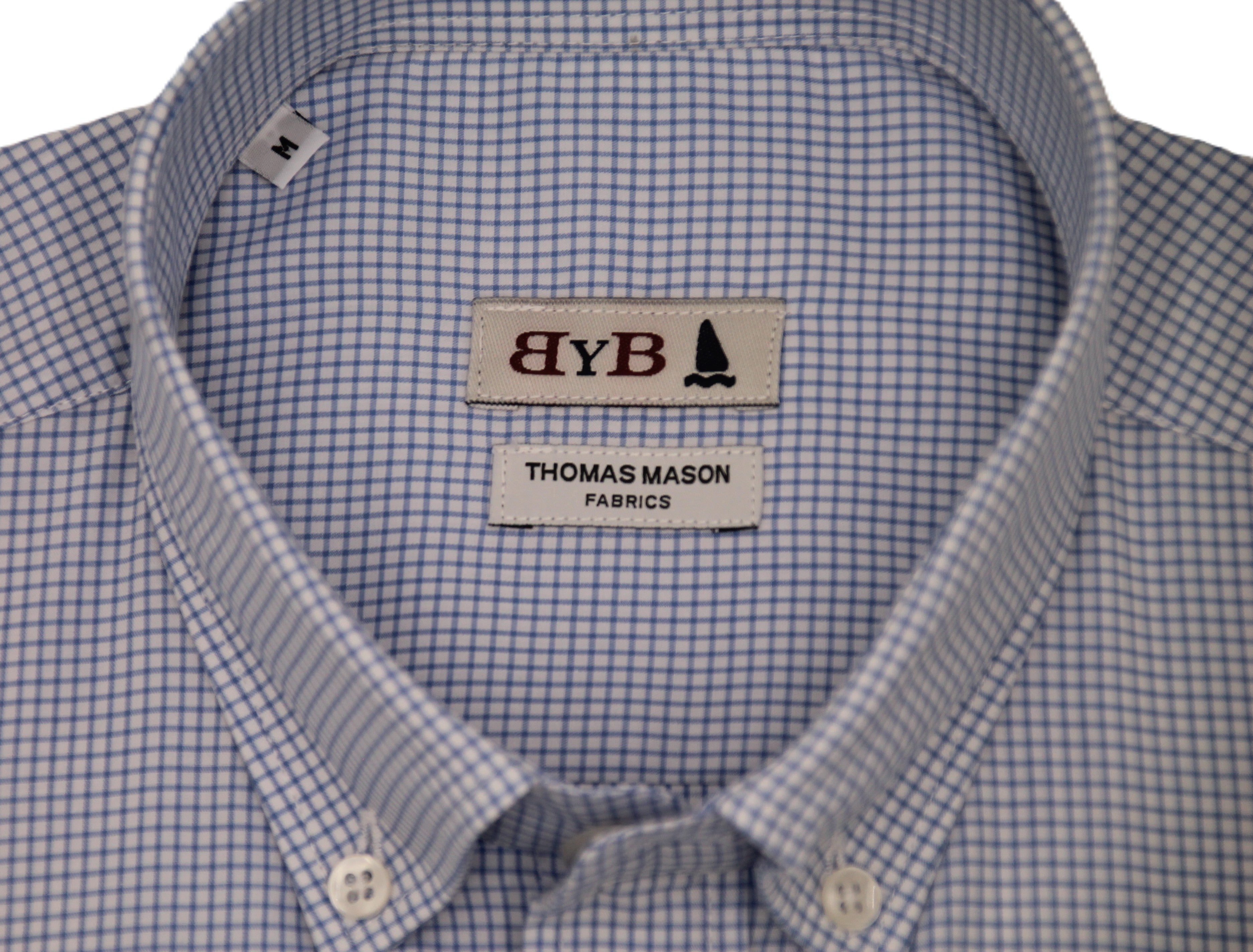 CAMISA BYB X THOMAS MASON - CUADRO FINO / BOLSILLO