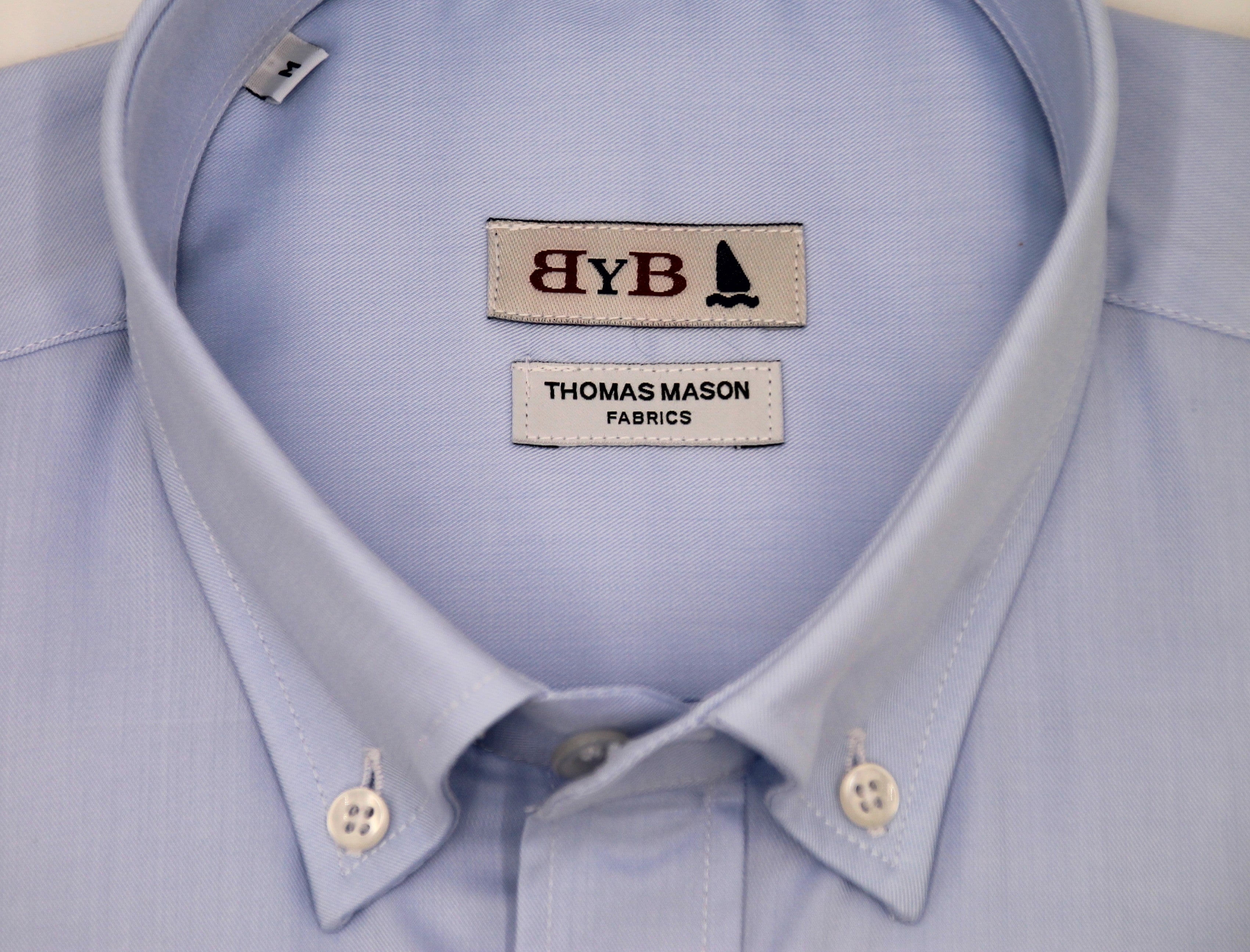CAMISA BYB X THOMAS MASON - AZUL / BOLSILLO