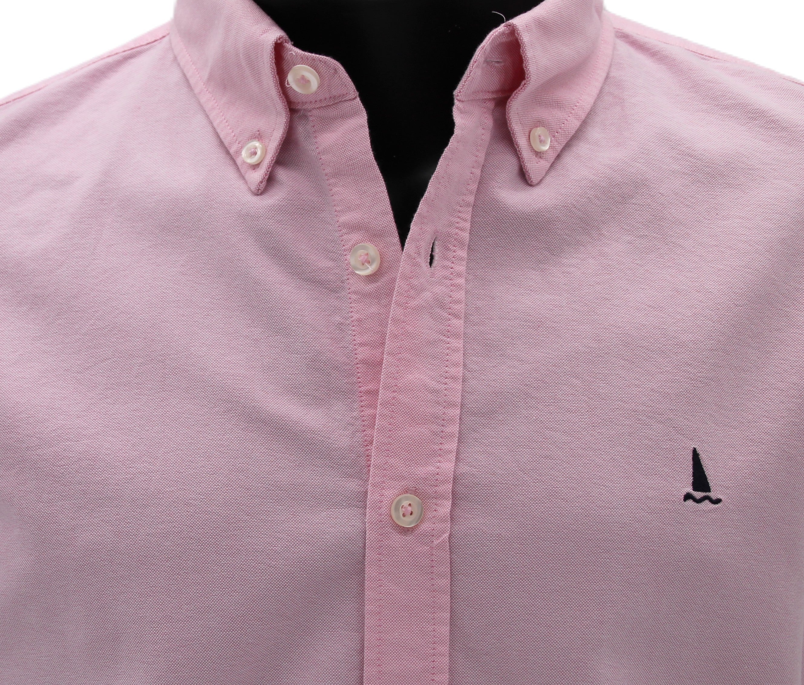 BLUE OXFORD SHIRT WITH POCKET/BUTTONS ON THE COLLAR